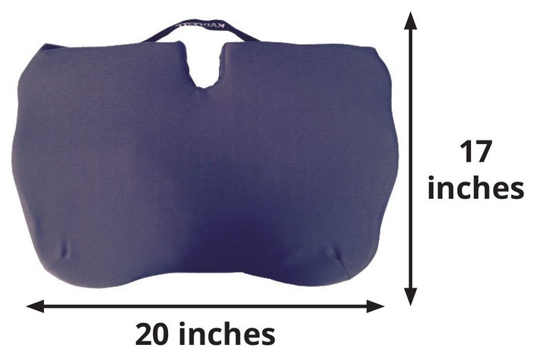 Contour Products Kabooti Coccyx Foam Seat Cushion, Navy, Large - Image 4