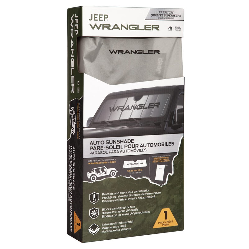 Plasticolor 003956W01 Jeep Wrangler Specific Accordion Sunshade - Image 2
