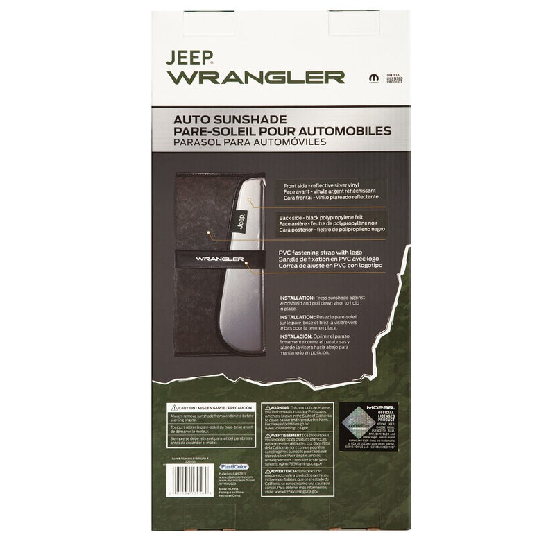 Plasticolor 003956W01 Jeep Wrangler Specific Accordion Sunshade - Image 3