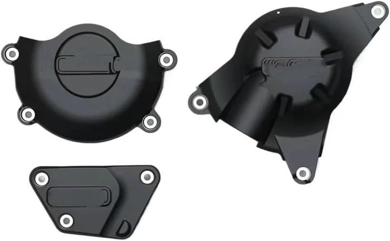 Black Stator Engine Crankcase Cover for Yamaha YZF R6 2006 2023 Carbon Fiber Print - Image 2