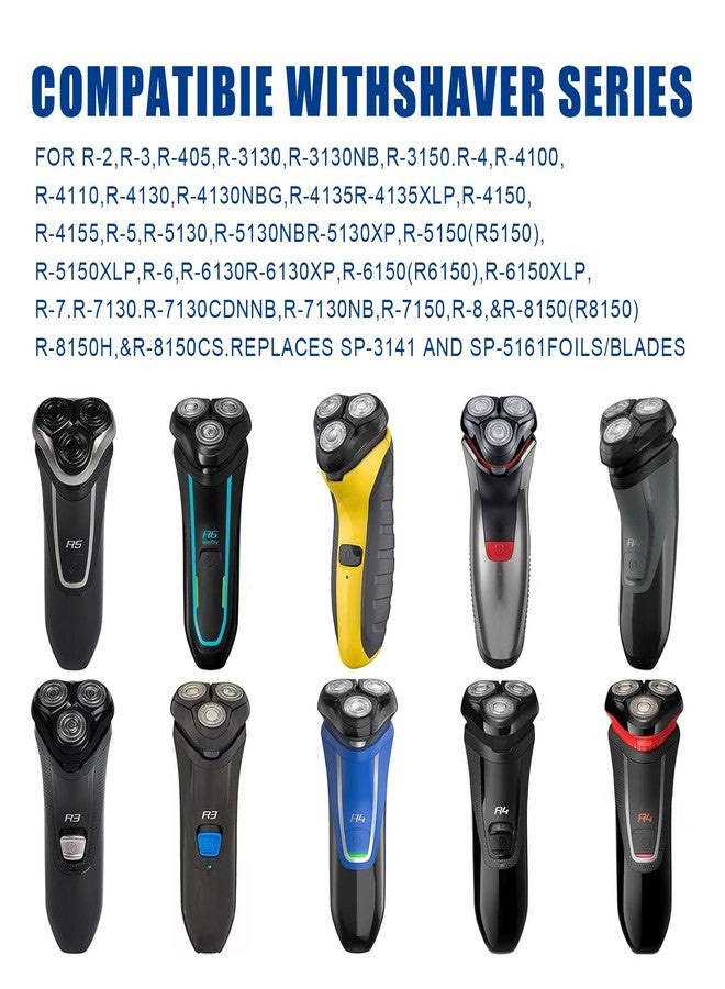 Sodaer Rotary Replacement Shaver Head,Compatible with Remington Shaver Series,forR3,R4,R5,R6,R7,R8,SP-3141 and SP-5161 Foils (Black-1 PC - Image 4
