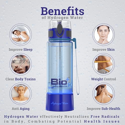 Bioplus HYDROGEN WATER Bottle |SPE-PEM Technology|1 Year Warranty| Platinum Titanium plates |Inhallation Feature| No Chlorine No Ozone Mixing| H2 > 1500 PPB | -ORP -750 mv| Purity 99.9% H2 - Image 4