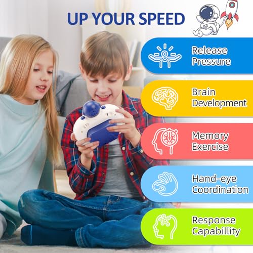 Blackma Pop Game Light Up Fidget Toys for Kids Handheld Puzzle Game Sensory Toys for 57 812 Christmas Birthday Gifts for 312 Year Old Boys Girls Astronaut - Image 5