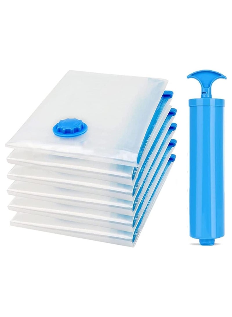 Beauenty "7-Piece Vacuum Space Saver Bags with Pump (60x80cm) – Reusable Mold-Proof Storage for UAE Summer Clothes, Travel & Moving | Heavy-Duty Dubai Home Organization Essentials" - Image 1