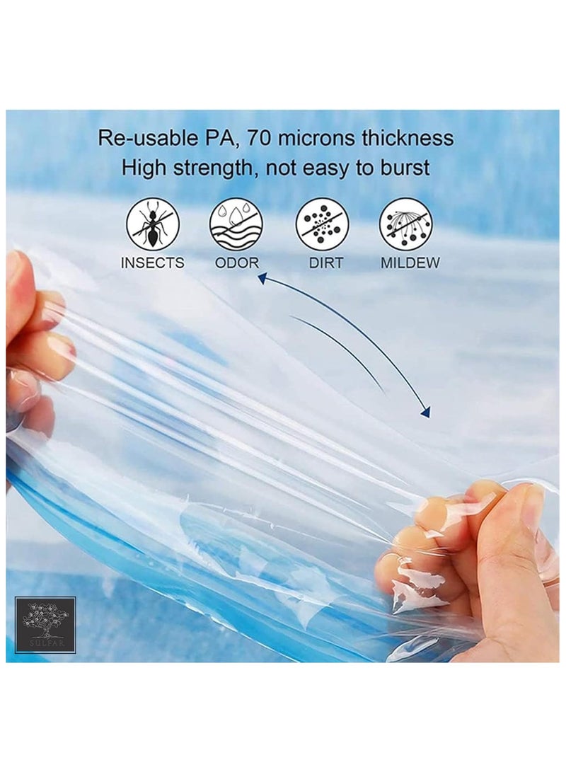 Beauenty "7-Piece Vacuum Space Saver Bags with Pump (60x80cm) – Reusable Mold-Proof Storage for UAE Summer Clothes, Travel & Moving | Heavy-Duty Dubai Home Organization Essentials" - Image 2