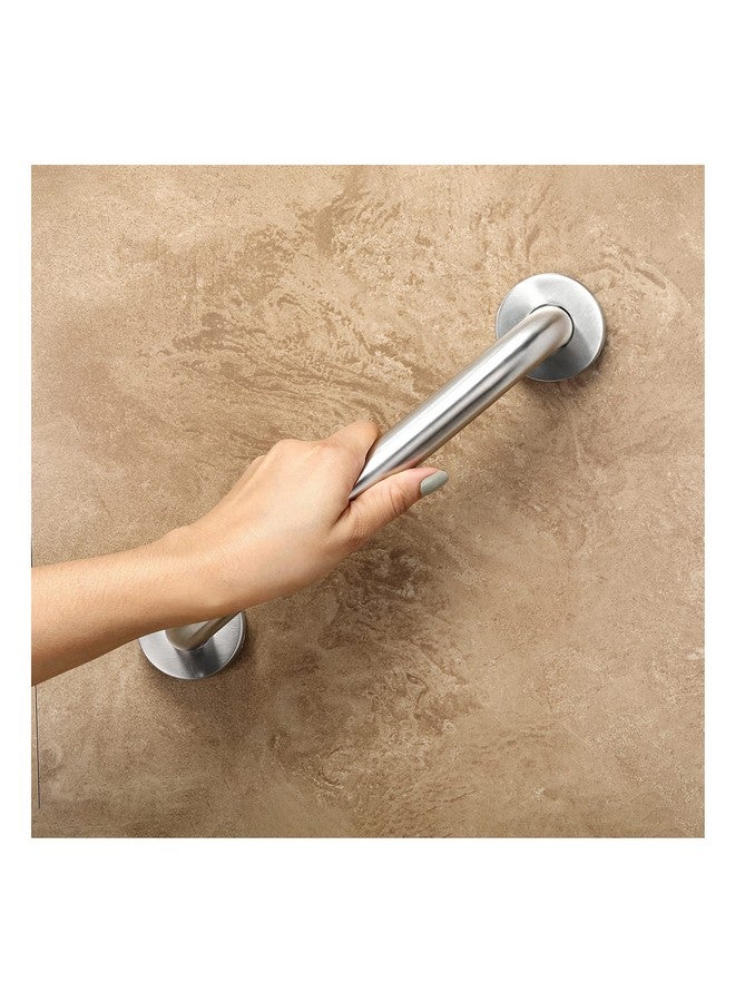 FORTUNE Stainless Steel Grab Bar for Bathroom & Bathtub Wall Mounted Safety Hand Support Rail Matt Finish - Balance Handle - Towel Bar - (8 Inch, Pack of 2) - Image 3