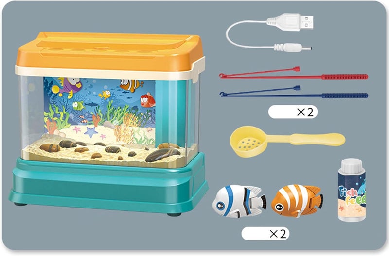 klarako Kid's Fishing Toy Simulation Fish Tank Games Aquarium Magnetic Educational Gifts Fine Motor Skill Training - Image 4
