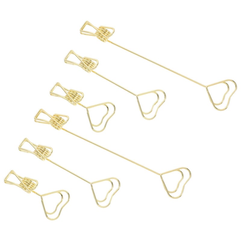 Heart Shape Metal Memo Holders Set Gold Color 18cm 12cm 7 5cm For Office Desk Organizer - Image 2