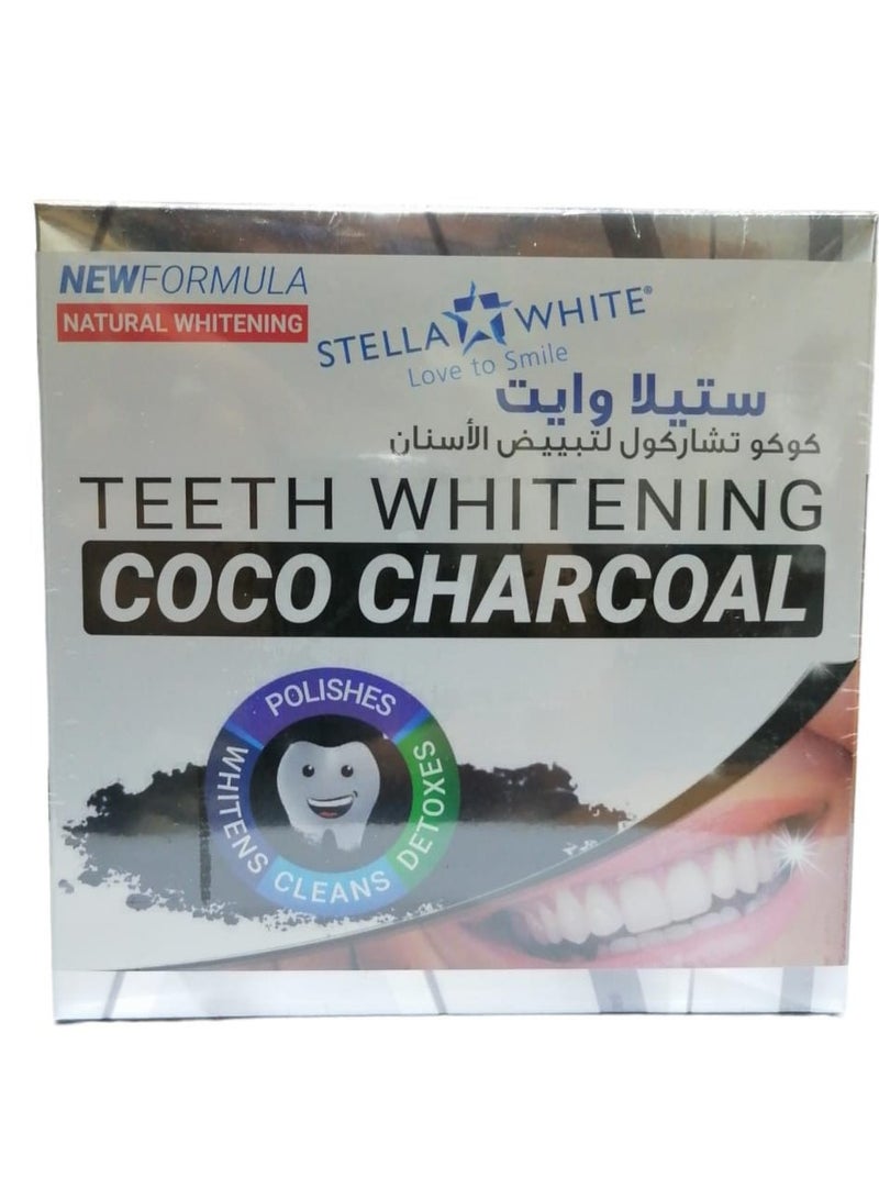 ستيلا وايت تبييض الأسنان بفحم جوز الهند 40 جرام - Image 1
