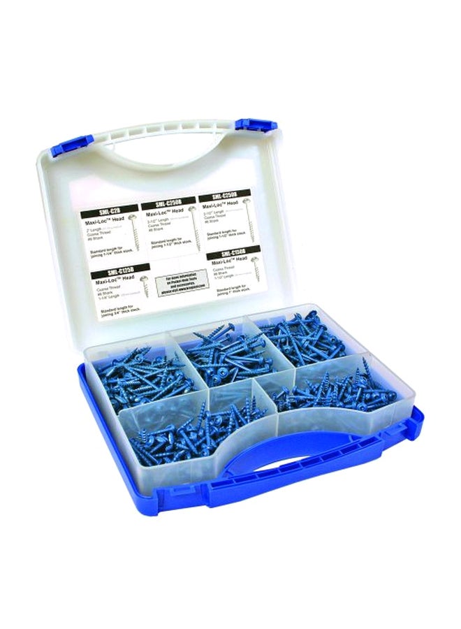 Kreg SK03B Blue Kote Pocket Hole Screw Outdoor Project Kit - Image 1