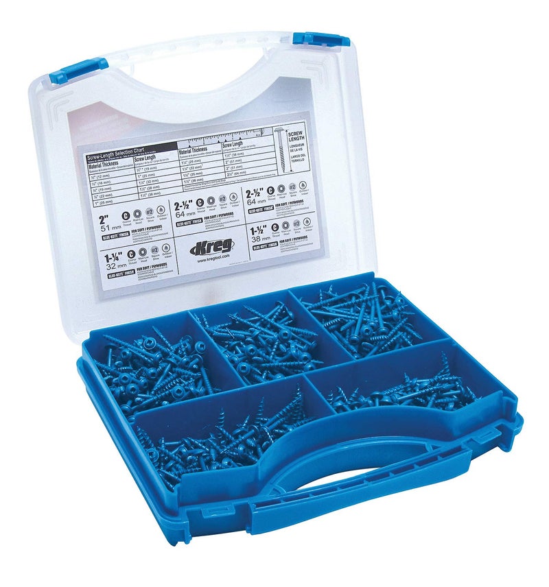 Kreg SK03B Blue Kote Pocket Hole Screw Outdoor Project Kit - Image 2