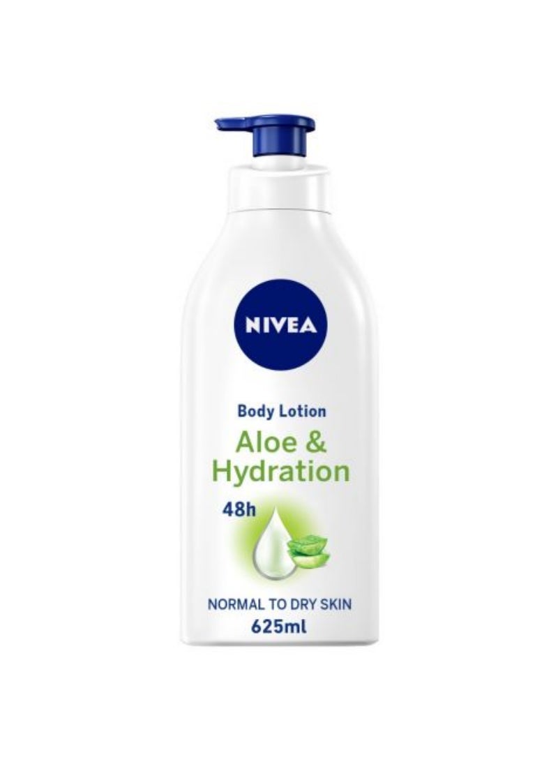 Nivea Body Lotion Aloe & Hydration Normal Skin 625Ml