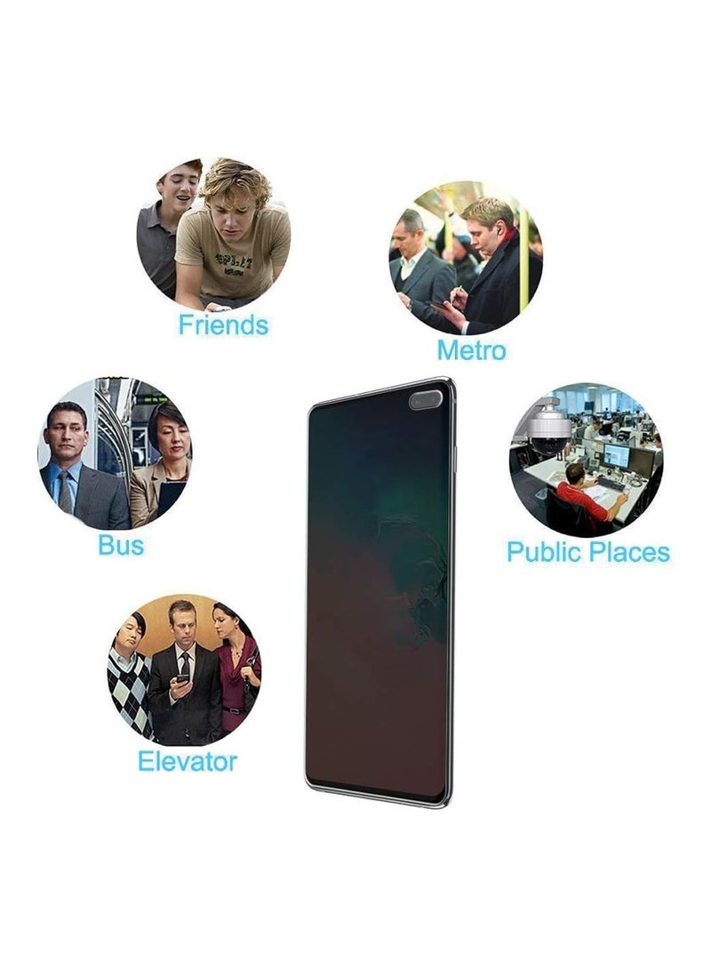 واي آند دي واقي شاشة سيراميك للخصوصية غير لامع لهاتف سامسونج جالاكسي S10 5G باللون الأسود - Image 3
