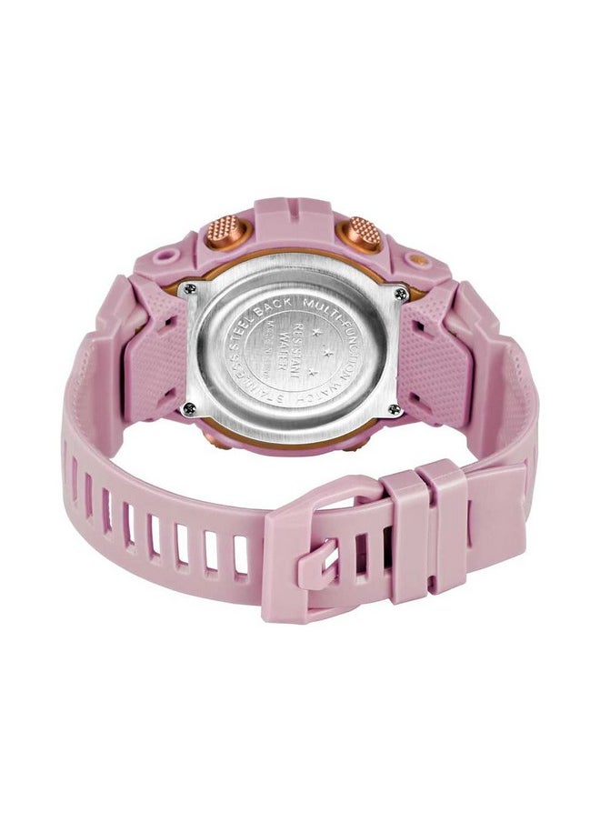Shocknshop Shocknshop Digital Rubber Children Multi Functional Pink Watch for Kids Boys and Girls -325PI (Pink)  - Image 2
