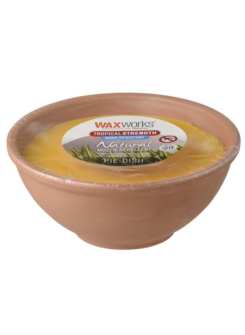 Waxworks Tropical Strength Citronella Pie Dish 540 G  - Image 1