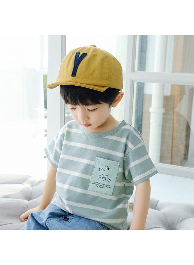 HOT Selling】boys' Sleeve T-shirt Summer Outfit Children Striped Cotton Tee Kids And Big Boys' Half Sleeve Shirts - Image 2