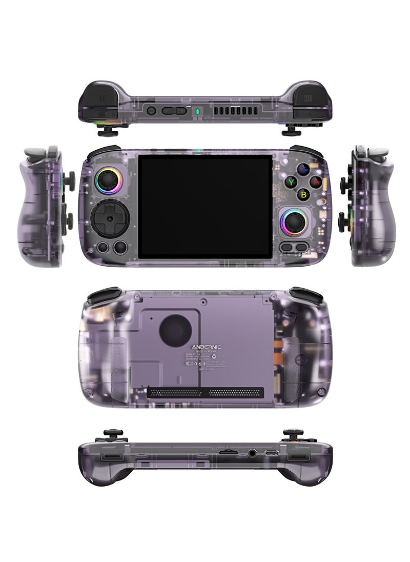 Anbernic RG406H Game Console Android 13 Unisoc T820 Processor 4-inch IPS Screen 960*720 5G WiFi Bluetooth HDMI Output 5000mAh 30 Emulators Over 42K Games Pre-installed 【Purple 512GB Over 42,000 Games Pre-installed】