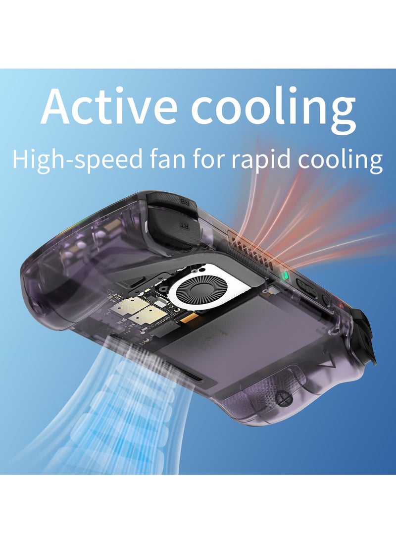 Anbernic RG406H Game Console Android 13 Unisoc T820 Processor 4-inch IPS Screen 960*720 5G WiFi Bluetooth HDMI Output 5000mAh 30 Emulators Over 42K Games Pre-installed 【Purple 512GB Over 42,000 Games Pre-installed】