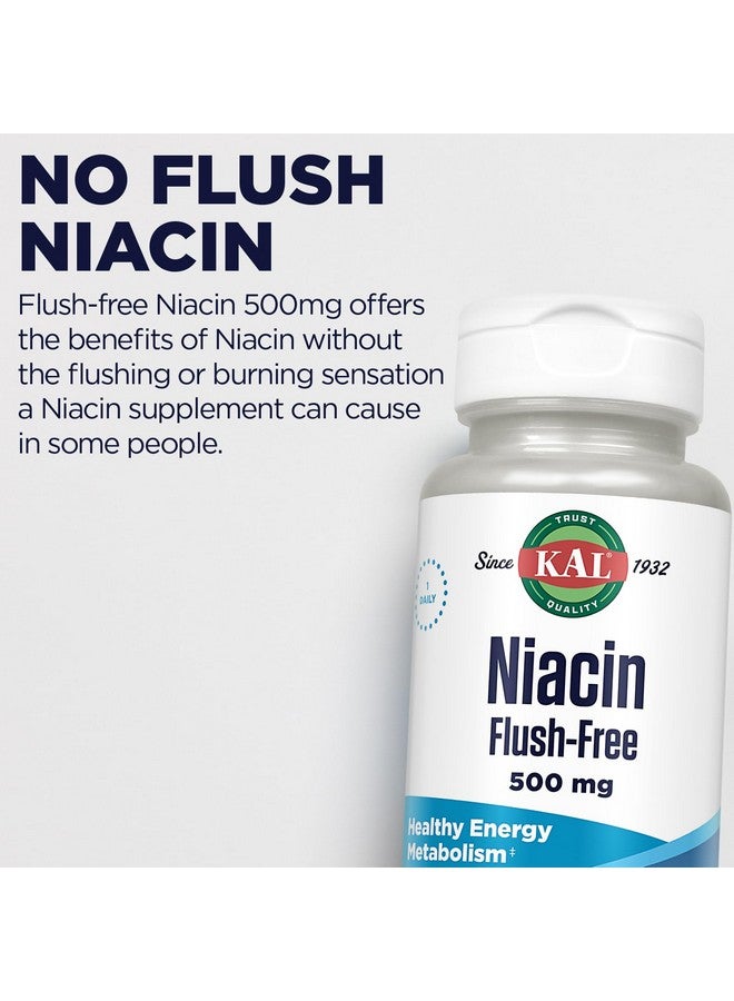 KAL Niacin Flush-Free Capsules 500 Mg, 120 Count - Image 5
