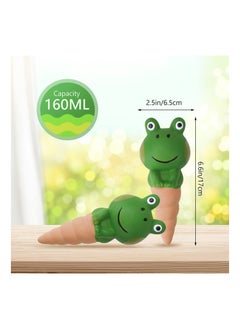 NIBEMINENT 4PCS Terracotta Watering Spikes, Automatic Plant Waterer Devices Frog Themed Globes Spike System Decorative for Indoor/Outdoor Plants Potted  - Image 5
