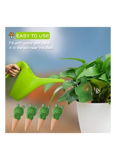 NIBEMINENT 4PCS Terracotta Watering Spikes, Automatic Plant Waterer Devices Frog Themed Globes Spike System Decorative for Indoor/Outdoor Plants Potted  - Image 2