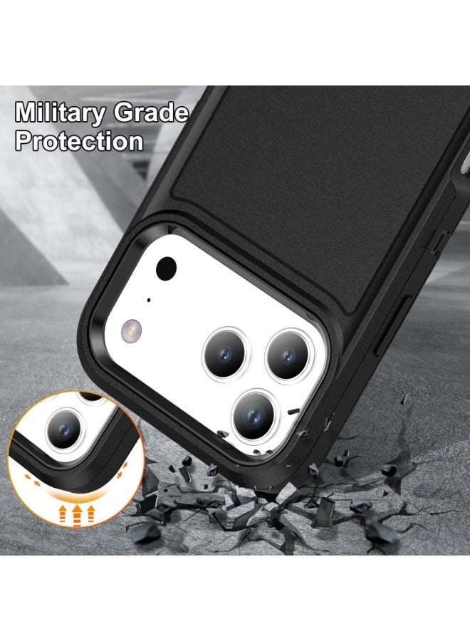 general Suitable for iPhone 17ProMax/17Pro three-proof mobile phone case, anti-fall bracket, mobile phone protective cover - Image 4