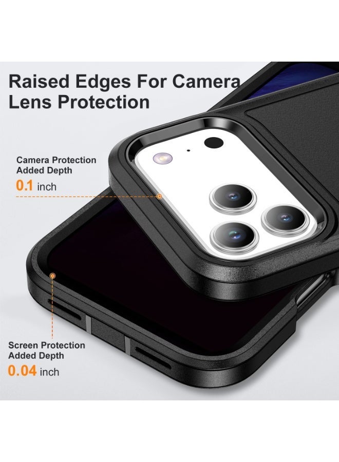 general Suitable for iPhone 17ProMax/17Pro three-proof mobile phone case, anti-fall bracket, mobile phone protective cover - Image 3