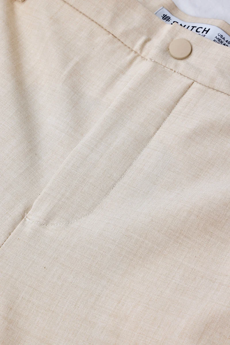 SNITCH Regular Fit Plus Size Stretch Trousers