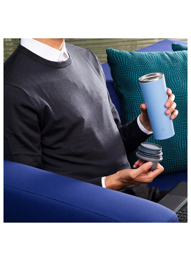 زوجيروشي حافظة حرارية ستانلس ستيل 0.40 لتر أزرق ضبابي - Image 3