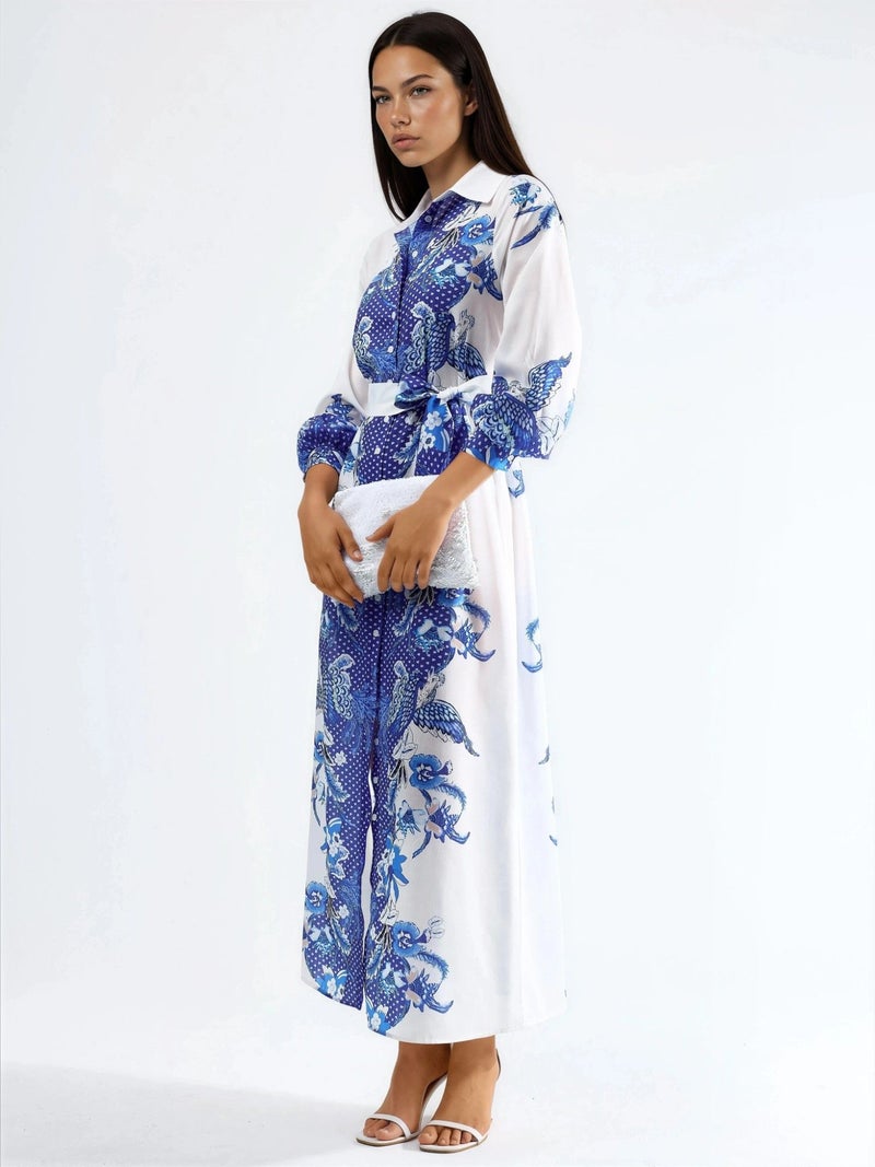 Jennyfer Floral Belted Midi Dress - Image 2