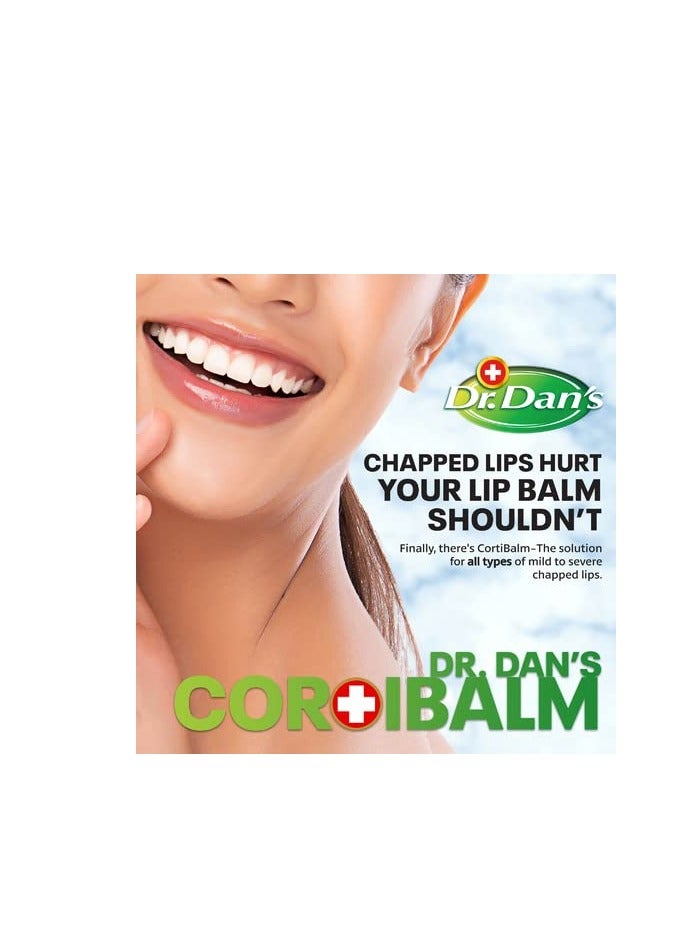 Dr. Dans Dr. Dan's Cortibalm -3 Pack -for Dry Cracked Lips - Healing Lip Balm for Severely Chapped Lips- Designed for Men, Women and Children  - Image 3