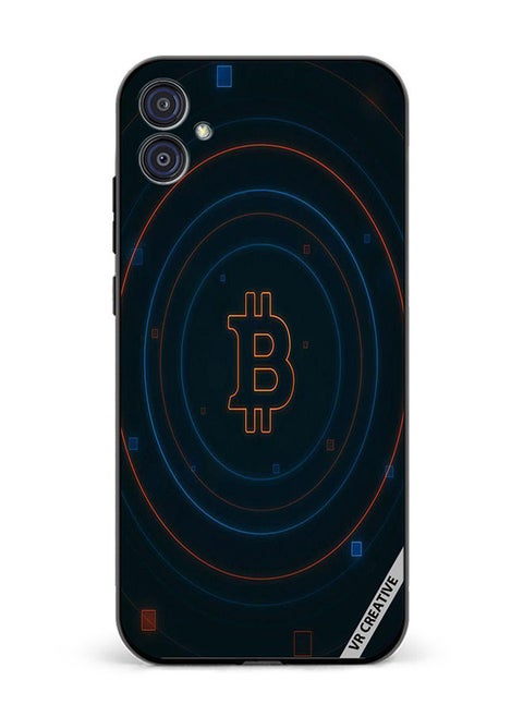 Protective Case Cover For Samsung Galaxy M04/F04 Bitcoin Design Multicolour
