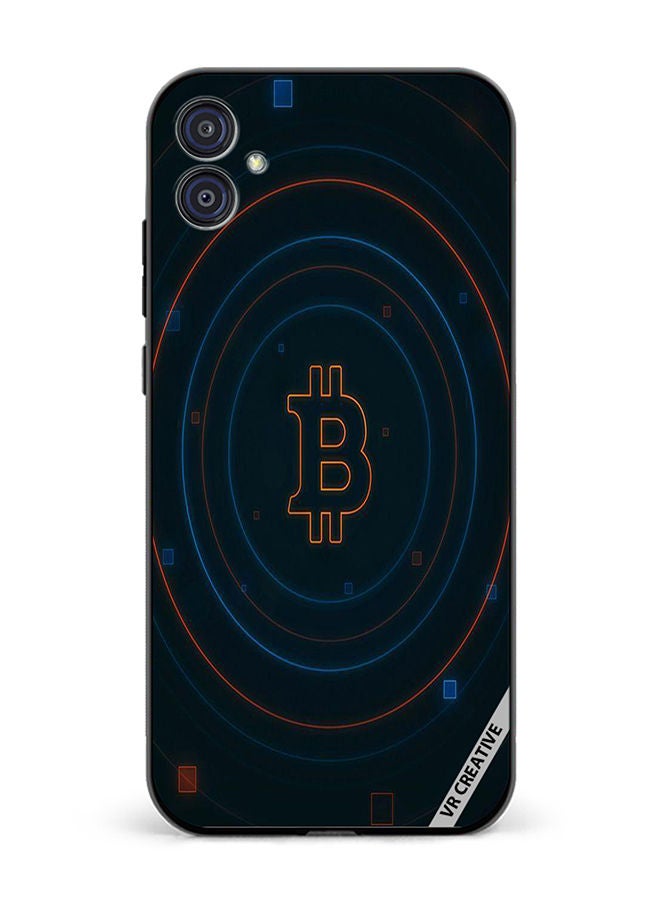 Protective Case Cover For Samsung Galaxy M04/F04 Bitcoin Design Multicolour