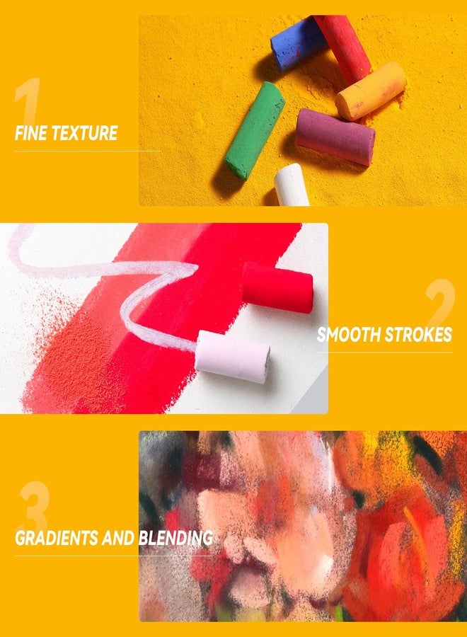 Paul Rubens Soft Pastel Set (48 Colors) - Fine Pigments with Smooth Strokes & Strong Coloring Power - Vibrant Chalk Pastels for Drawing, Blending & Layering - Ideal for Beginners, Students & Artists - Image 3