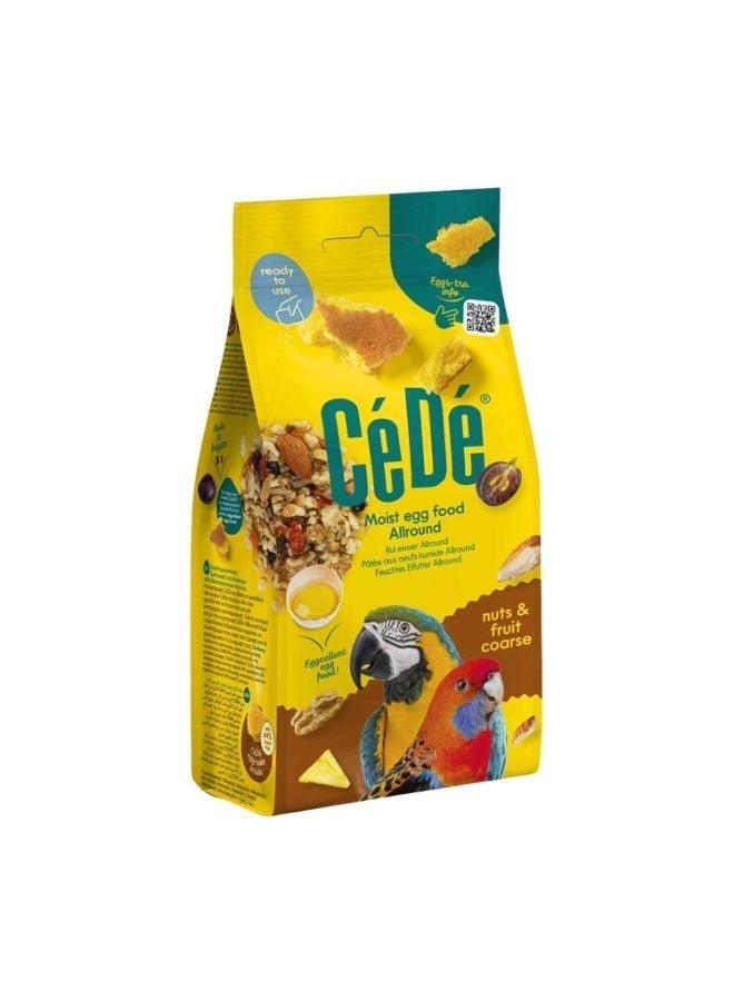 سي دي طعام بيض رطب من سيده، متعدد الاستخدامات، مع المكسرات والفواكه، خشن - 200 غرام للطيور الزينة - Image 1