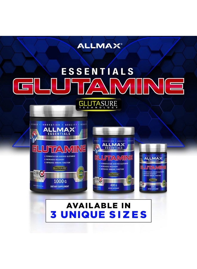 AllMax Nutrition ALLMAX Essentials GLUTAMINE - 100 g Powder - Fermentation-Derived Glutamine - Increases Recovery & Supports Immune System - Gluten Free & Vegan - 20 Servings - Image 5
