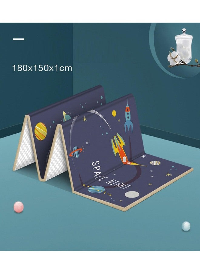 STOFFIER GARTEN STOFFIER GARTREN Space Night Foldable Baby Play Mat | Safe Foam Playmat for Tummy Time | Play Pens & Toddlers | Waterproof | Double-Sided Design - Image 3
