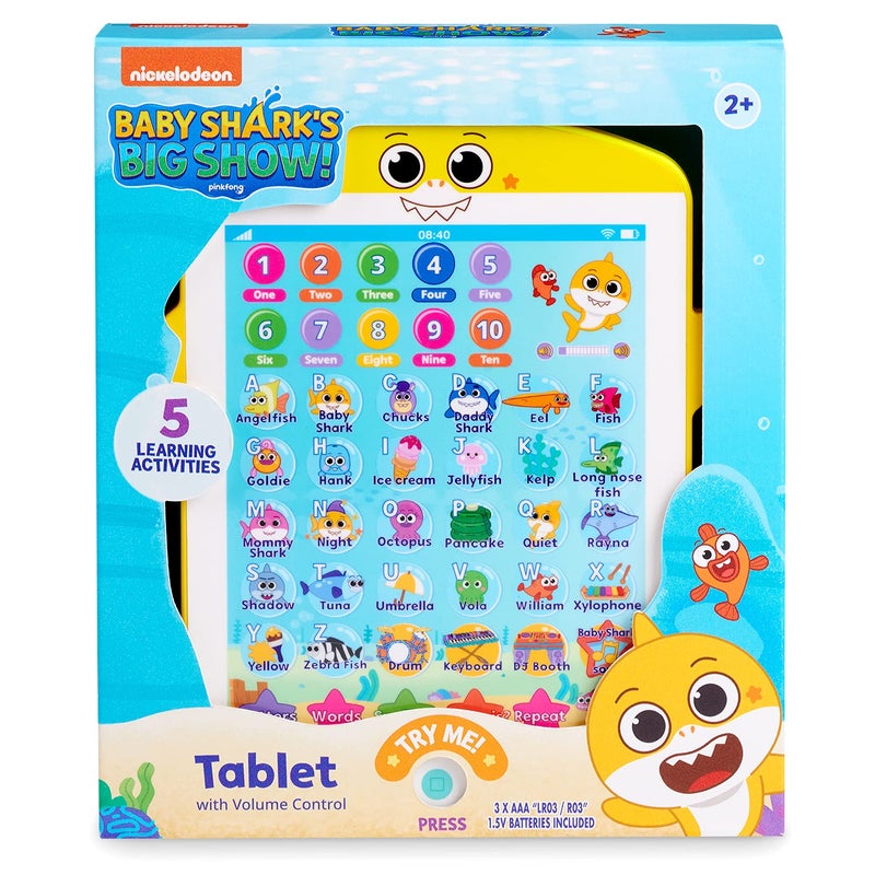 WowWee Baby Shark's Big Show! Kids Tablet â€“ Interactive Educational Toys â€“ Toddler Tablet Makes Learning Fun (Full Size), multicolor - Image 5