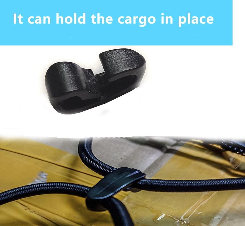 Trunk Cargo Net Compatible with 2020-2025 Cadillac XT6, Black Nylon, Hook Fastener - Image 2