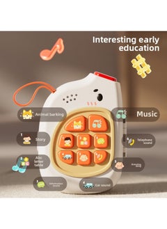 Generic Infant Moe Music Mobile Phone Baby Early Education Busy Board Story Learning Machine Montessori Educational Toys-Colour:Little Elephant Music Phone-english Color Box  - Image 3