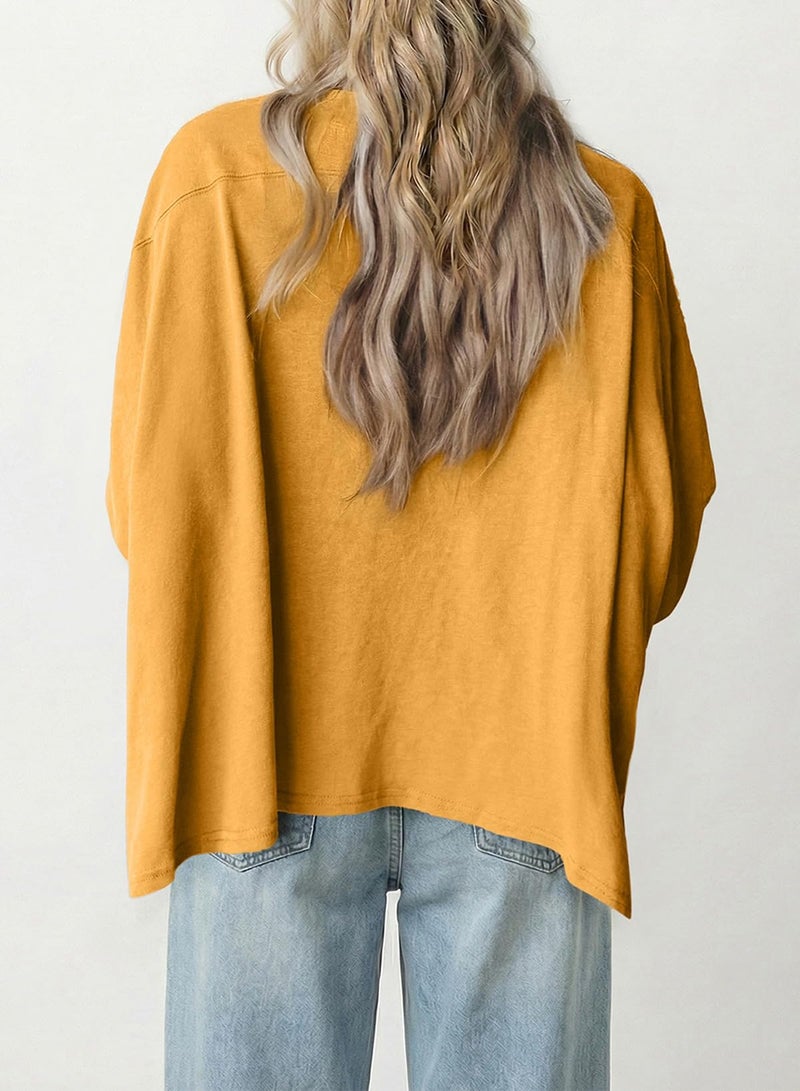 Dokotoo Boho Womens Summer Tops Short Sleeve Crewneck Color Block Shirts for Women 2026 Spring Fashion Clothing Plus Size Women Blouses Lace Ladies Tops Basic Tee Ginger - Image 5