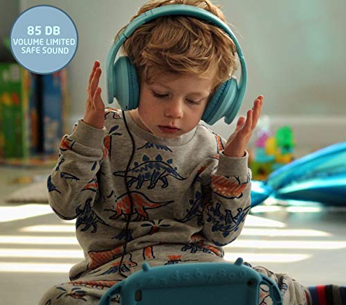 PowerLocus Kids Headphones Over-Ear, Bluetooth Wireless Headphones for Kids,with Microphone, Safe 85DB Volume Limited, Foldable with Carry Case, Audio Cable, Micro SD mode for Online Classes,PC,Phones - Image 2