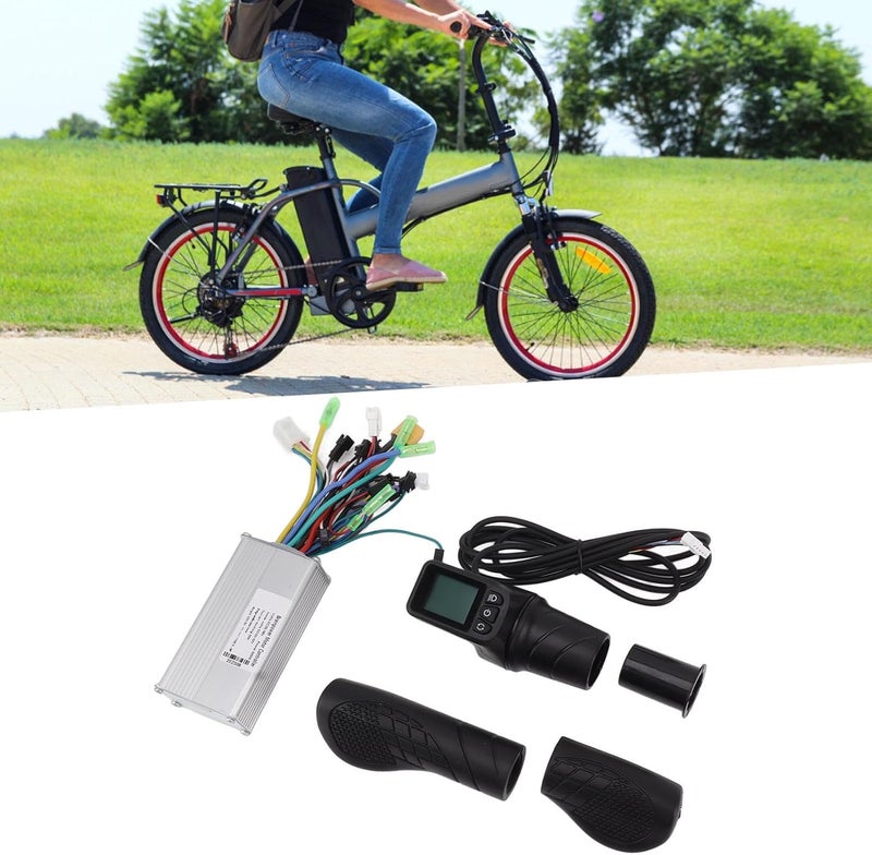 klarako Motor Brushless Controller, 36V 48V 500W Waterproof Brushless Motor Speed Controller with 128DX Half Twist Throttle Grip & LCD Display Panel for Electric Bicycle, Scooter, Ebike - Image 4