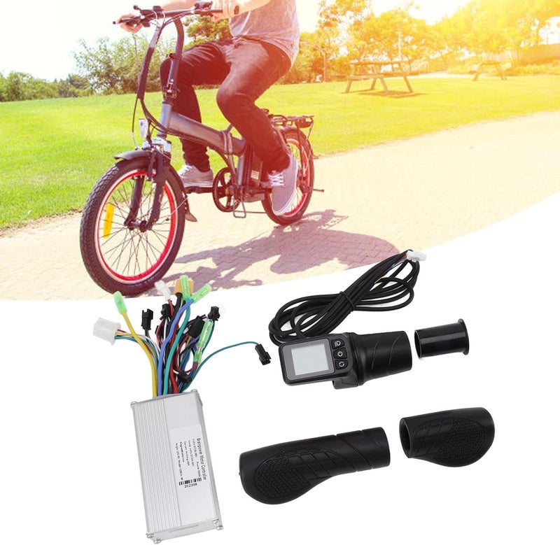 klarako Motor Brushless Controller, 36V 48V 500W Waterproof Brushless Motor Speed Controller with 128DX Half Twist Throttle Grip & LCD Display Panel for Electric Bicycle, Scooter, Ebike - Image 5