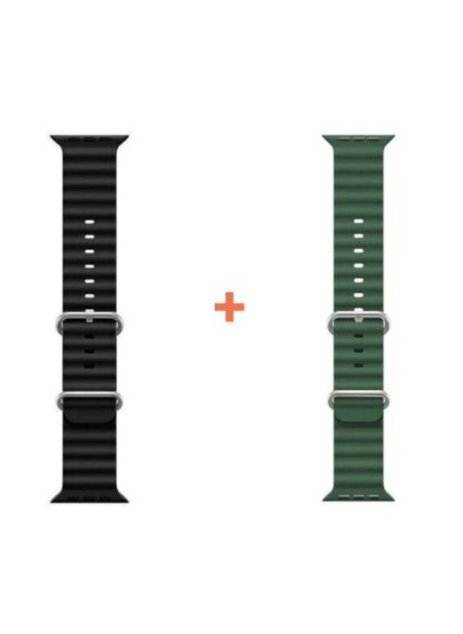 HW - Smart Watch HW8 Ultra Series 8 With Health Fitness Tracker Sport Watch Supports NFC. Also coming with an addition Replacement Band 49MM-Multicolour - Image 1