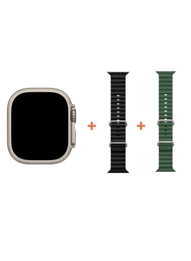 HW - Smart Watch HW8 Ultra Series 8 With Health Fitness Tracker Sport Watch Supports NFC. Also coming with an addition Replacement Band 49MM-Multicolour - Image 1
