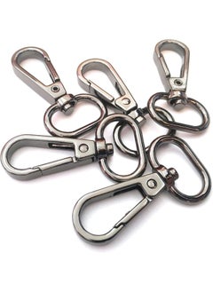 Generic 20 Pcs 3/4" Inside Diameter Oval Ring Lobster Clasp Claw Swivel for Strap Push Gate Lobster Clasps Hooks Swivel Snap Fashion Clips (20Pcs Gunmetal, 3/4 inch)  - Image 1