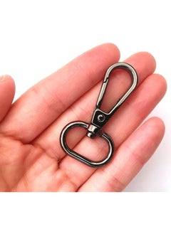 Generic 20 Pcs 3/4" Inside Diameter Oval Ring Lobster Clasp Claw Swivel for Strap Push Gate Lobster Clasps Hooks Swivel Snap Fashion Clips (20Pcs Gunmetal, 3/4 inch)  - Image 3