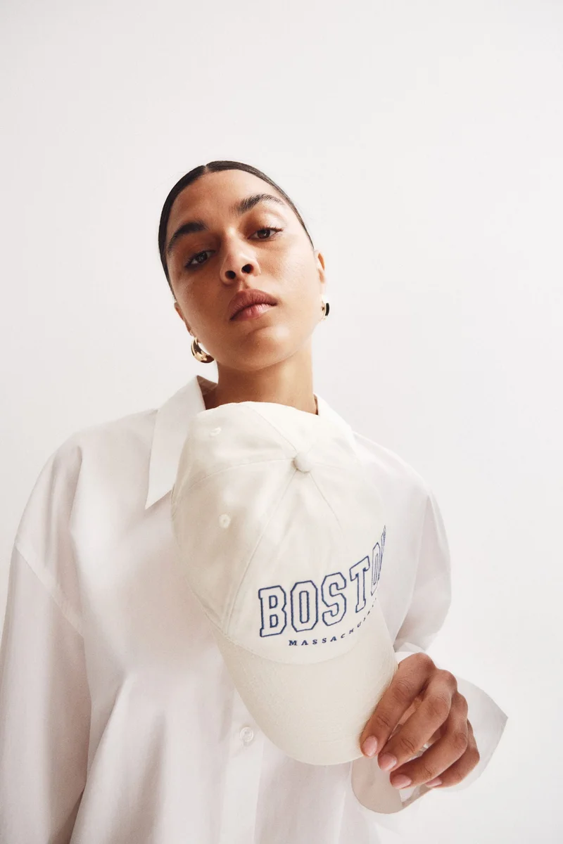 H&M Embroidered-motif twill cap