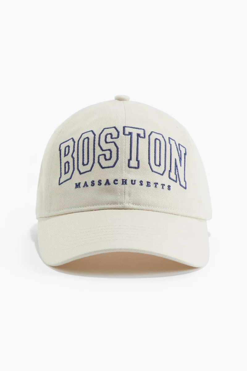 H&M  Embroidered-motif twill cap for Women | Best Price UAE